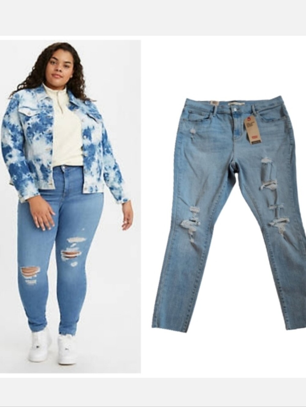 Levis plus size 720 High Rise Super Skinny jeans Women's plus size 18W NWT